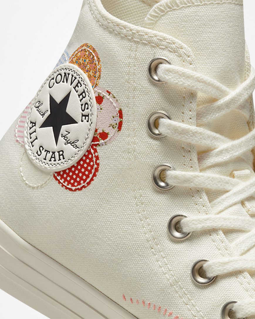 Women's Converse Chuck Taylor All Star Crafted Patchwork High Top Shoes Beige / Orange Pink / Black | AU 409ECG